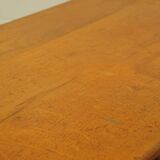 Old desk in chestnut side table