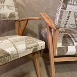 Paire de fauteuils bridge