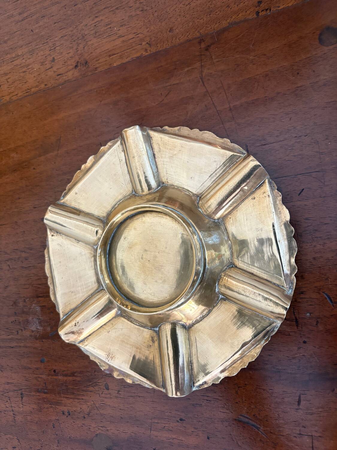 Coupelle cendrier laiton