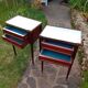 Pair of Louis XVI bedside tables.