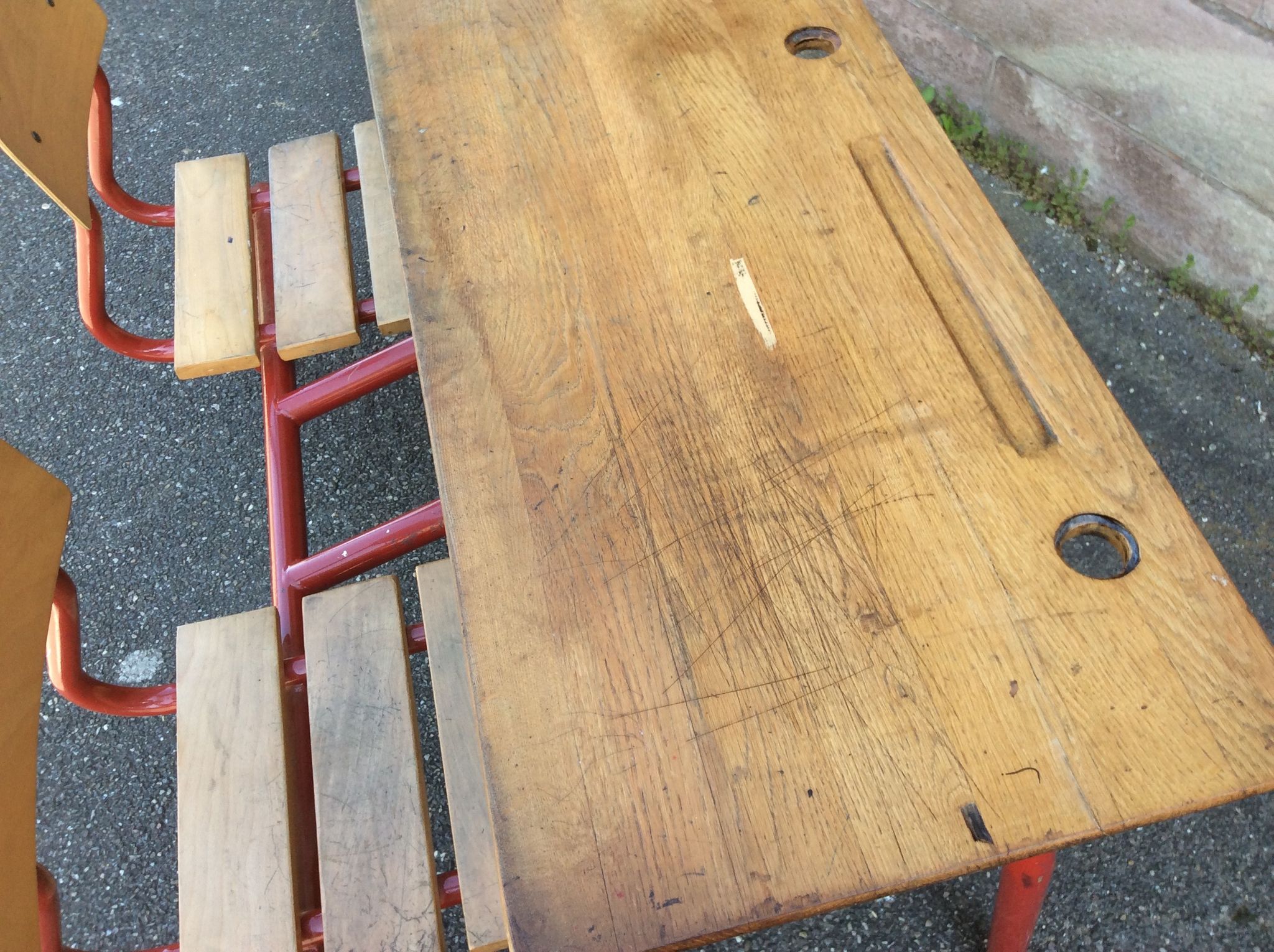 School desk vintage