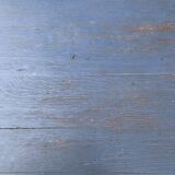 Reconstruction period oak table with 1 drawer painted blue.