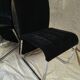 Vintage chrome chairs from the early 1980s.