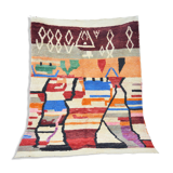 Multicolored moroccan berber carpet 200 x 147cm