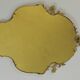 Vintage gold mirror in Louis XV style – Baroque metal frame – Wall decoration