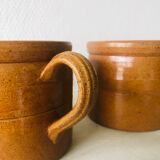 Set of 2 sandstone mugs