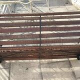 Banc de jardin en bois et fonte