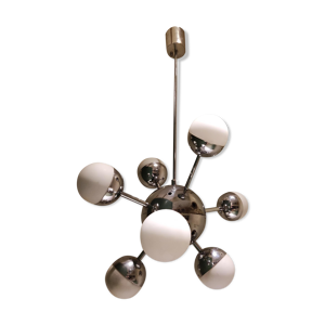 lustre Spoutnik en chrome,