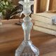 Old glass candlestick
