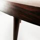 Round mid-century rosewood coffee table, Silkeborg, Denmark, 1960s.
