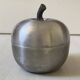 Vintage brushed aluminium ice bucket "Apple" (Made in Italy)