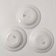 3 vintage floral soup plates Printemps Paris model Essonnes