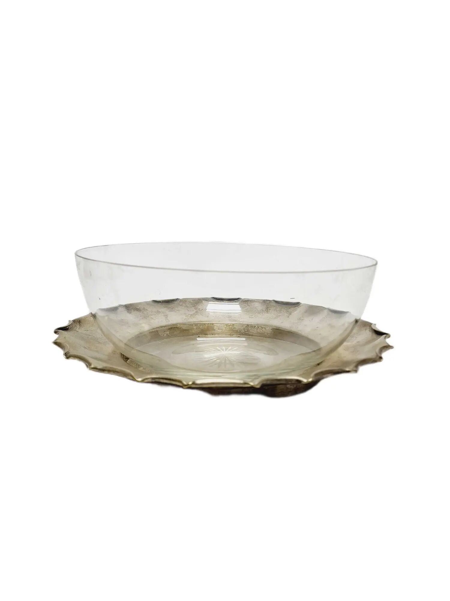 AVX Norblin Art Deco Tray with Glass Insertion