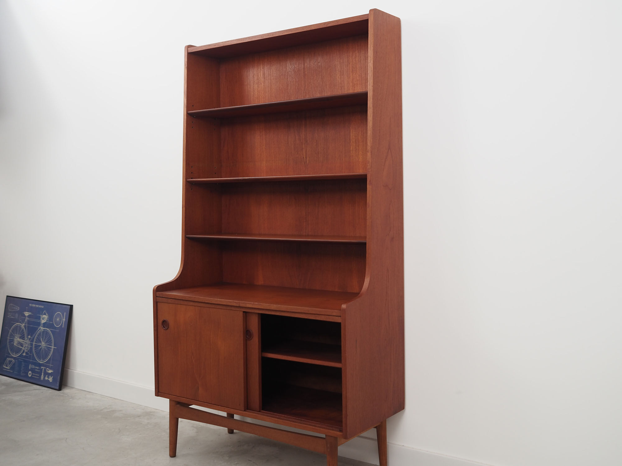 Teak bookcase, Danish design, 1960s, Denmark