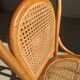 Chaise cannée en bois naturel