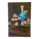 Oil painting still life with flowers