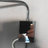 Pair of large chrome wall lamps from the 70s