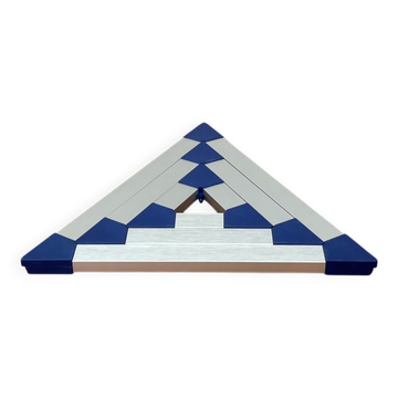 Postmodern triangular trivets by Jorgen Meldgaard for Menu, 1980s, set of 3.