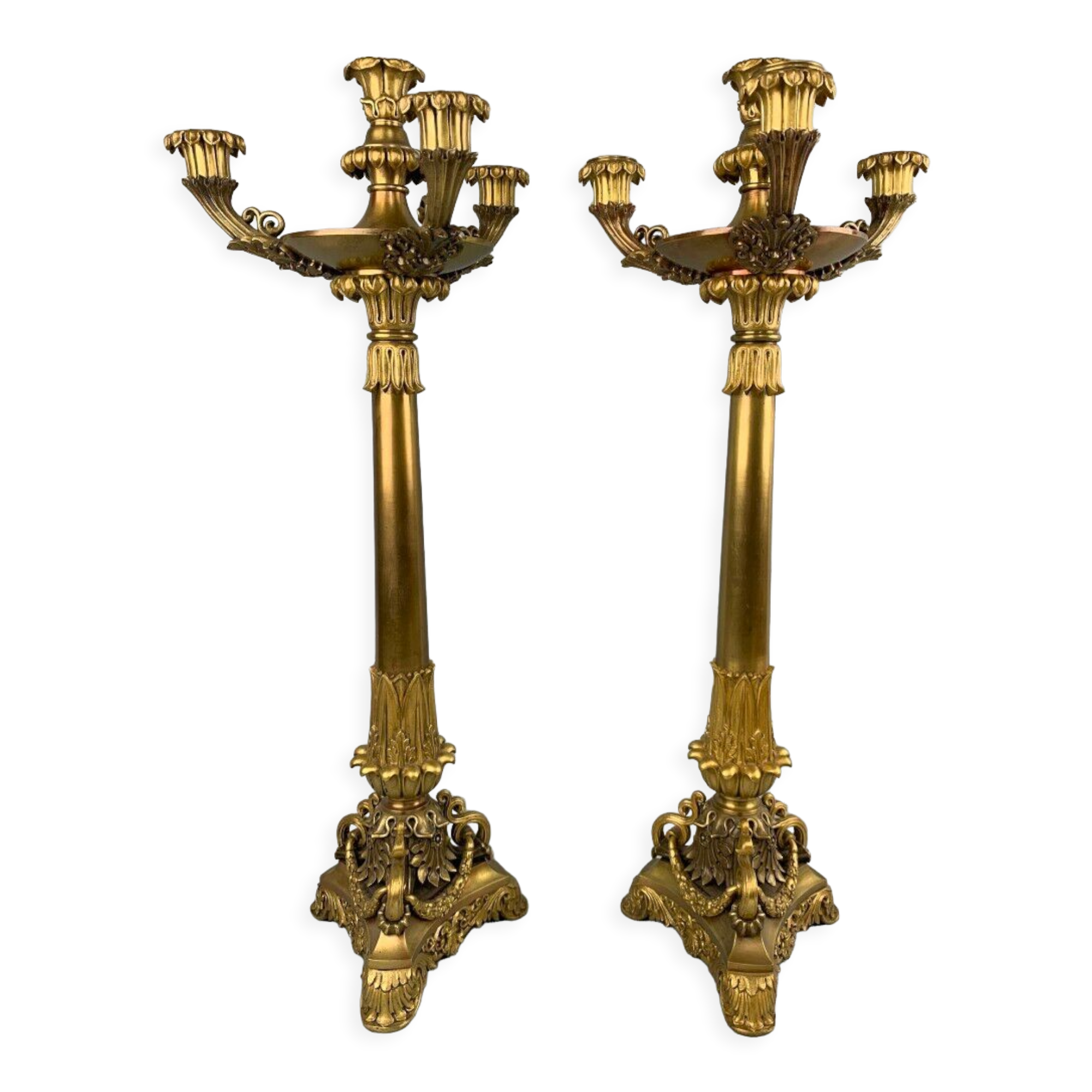 Paire de candelabres d'époque Napoleon III