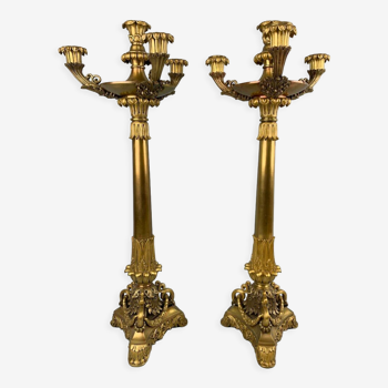 Paire de candelabres d'époque Napoleon III
