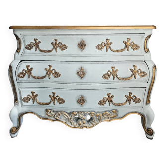 Antique Louis XV style solid wood chest of drawers