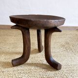 Ethiopian wooden tripod stool, Jimma ethnic group, early 20th century