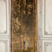 Wool and silk tapestry, door hanging, 18th century