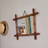 Old vintage barber mirror