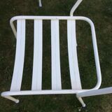 4 metal bistro terrace chairs