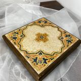 Ceramic and wood trivet