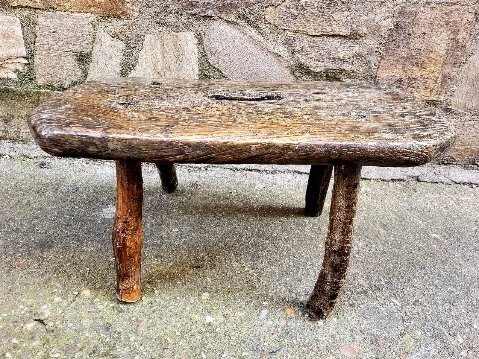 Tabouret de traite en chêne Selency — free download