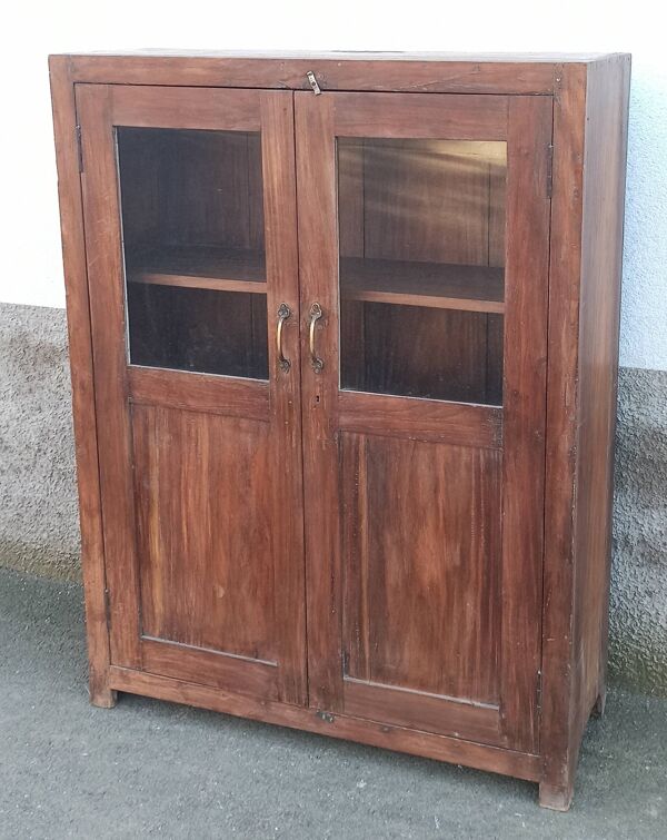 Armoire vitrée ancienne en bois