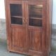 Old wooden glass cabinet