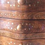 Meuble chiffonnier marqueterie ancien artisanal
