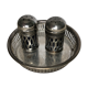 Set of 2 silver metal salts