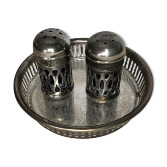 Set of 2 silver metal salts