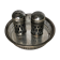 Set of 2 silver metal salts