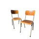 Vintage military chair Tubax in wood and metal, 1960s