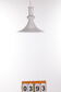 White mouth-blown opaline glass pendant by Michael Bang for Holmegaard, Denmark, 1980s