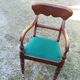 Wooden armchair and fabric seat