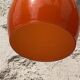 Vintage pendant lamp in orange opaline, 1970