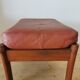 Pair of Dyrlund leather footrest 60s leather