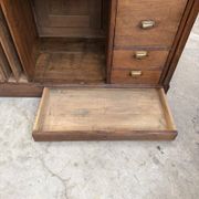 Oak shop counter from the early 20th century.
