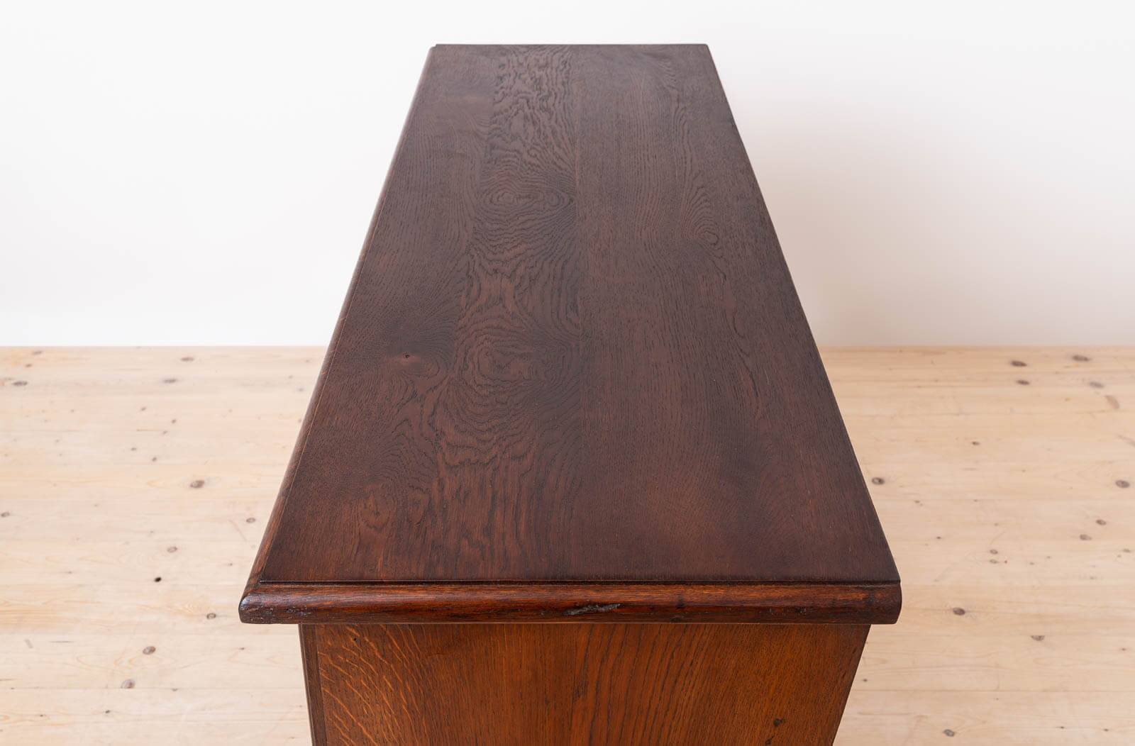 Apothecary Chest of Drawers, Solid Oak Wood, Restored, Early 20th Century