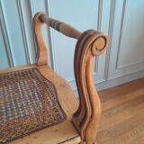 Louis XV style caned bench