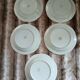 5 antique deep plates in porcelain