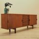 Teak sideboard with sliding doors, Denmark, 1960s