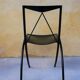 Chair by Cattelan Italia folding vintage leather and metal