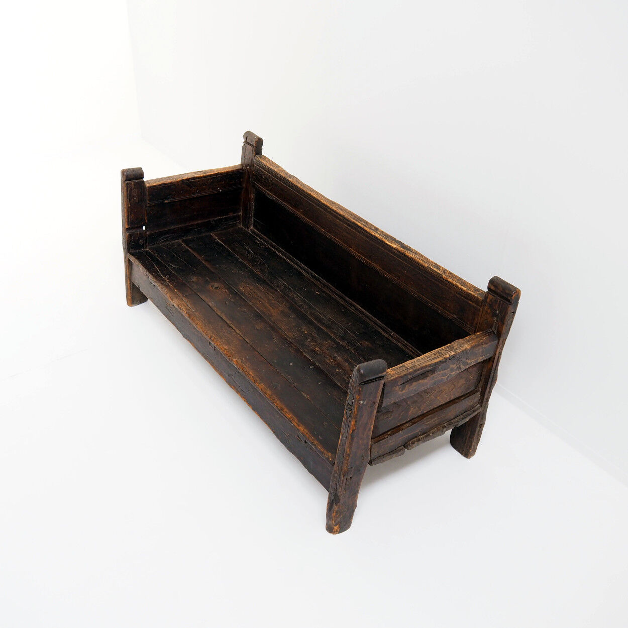 18th Century Spanish Wooden Bench with Beautiful Patina