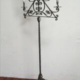 Wrought iron floor lamp with 5 light arms, 1940